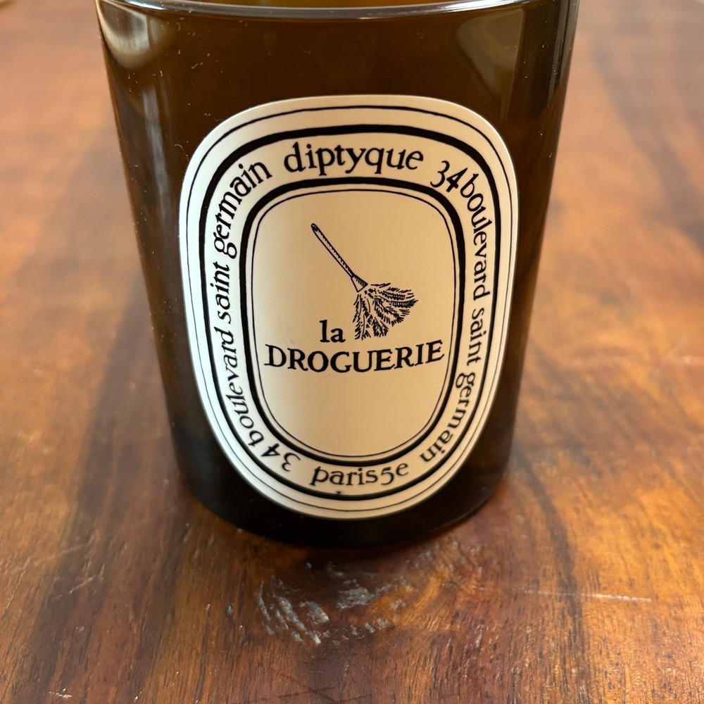 Diptyque La Droguerie Empty Candle Jar 190g Amber Brown Glass Made in France